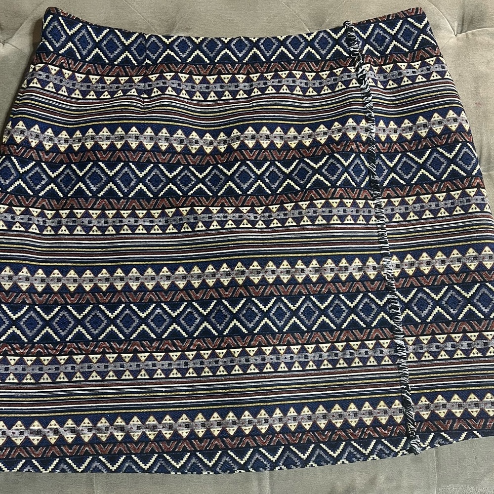 Cato Multicolor Geometric Pencil Skirt